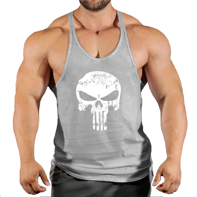 Fitness vest men's loose sleeveless T-shirt sports clothes camisole sports training top eprolo