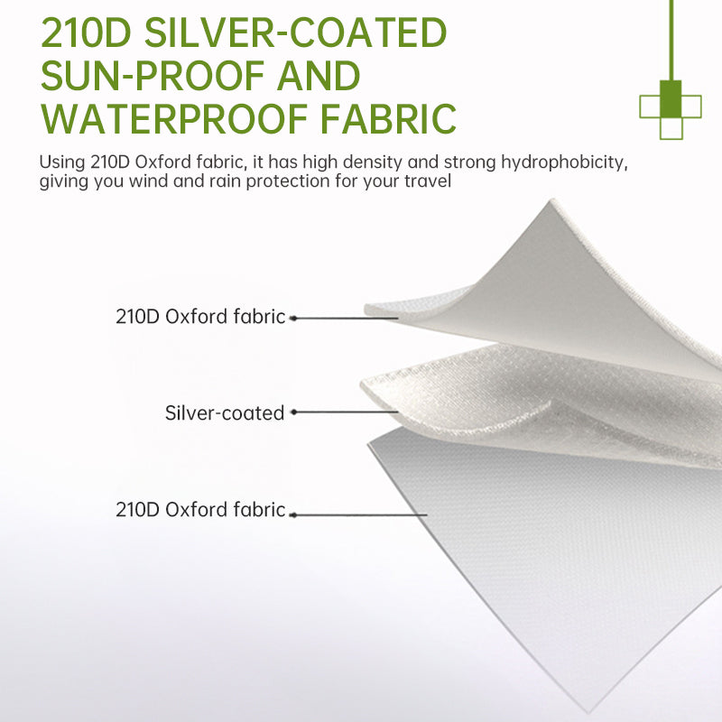 Large Multifunctional Outdoor Zipper Tents for Camping - Water - Repellent, Rainproof, Sunscreen, for Multiple People eprolo