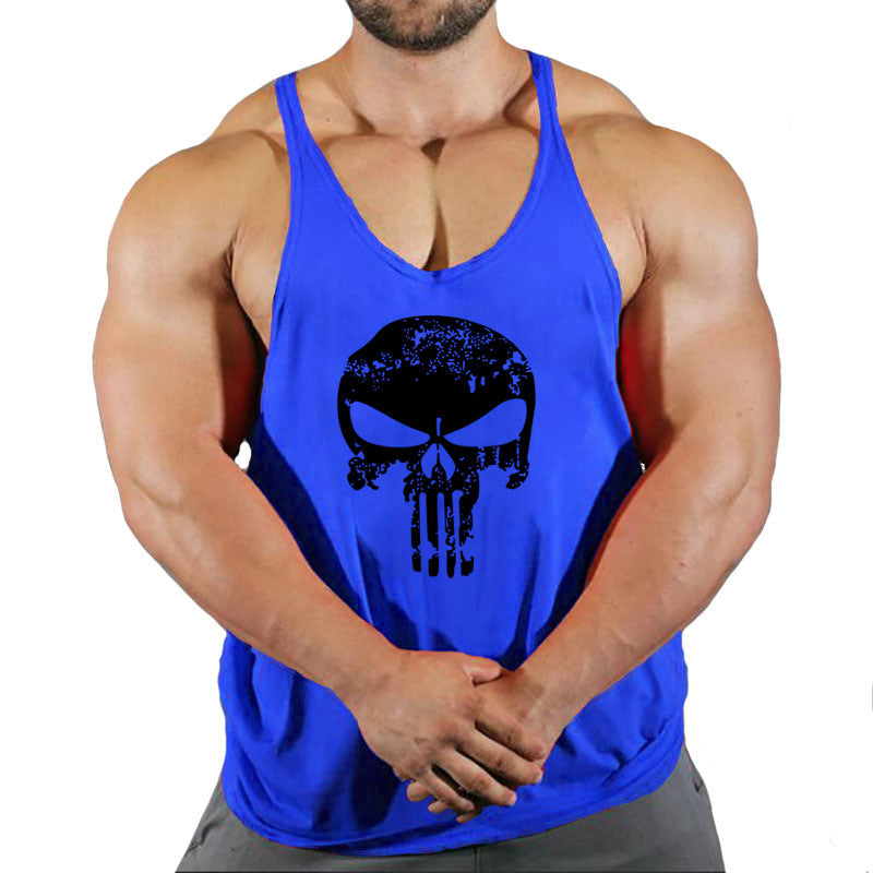 Fitness vest men's loose sleeveless T-shirt sports clothes camisole sports training top eprolo