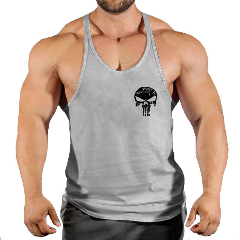 Fitness vest men's loose sleeveless T-shirt sports clothes camisole sports training top eprolo