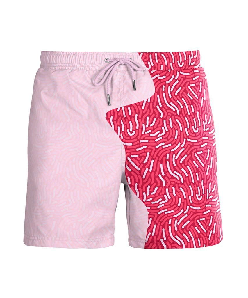 Water Changing Beach Pants Men's Quick Dry Large Size Swimming Pants Warm Color Changing Shorts Men's Swimming Pants eprolo