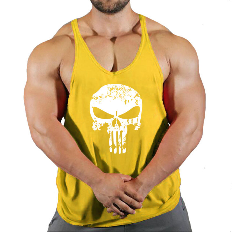 Fitness vest men's loose sleeveless T-shirt sports clothes camisole sports training top eprolo