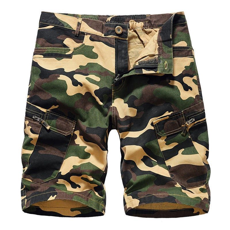 New Mens Workwear Shorts, European and American Camouflage Loose Fitting Oversized Casual Mens Capris eprolo