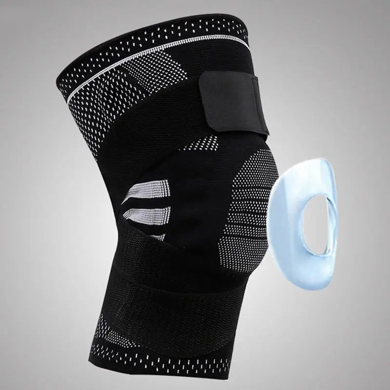 Professional Knee Brace Detachable Elastic Belt Silica Gel Knee Pad Support Workout Running Basketball Compression Leg Sleeve eprolo