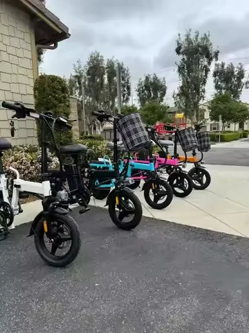 Free Shipping US Warehouse Ebike for 500W 14-inch Foldable Electric Scooter Electric Bicycle Available in Multiple Colours 7 Sister Stars LLC
