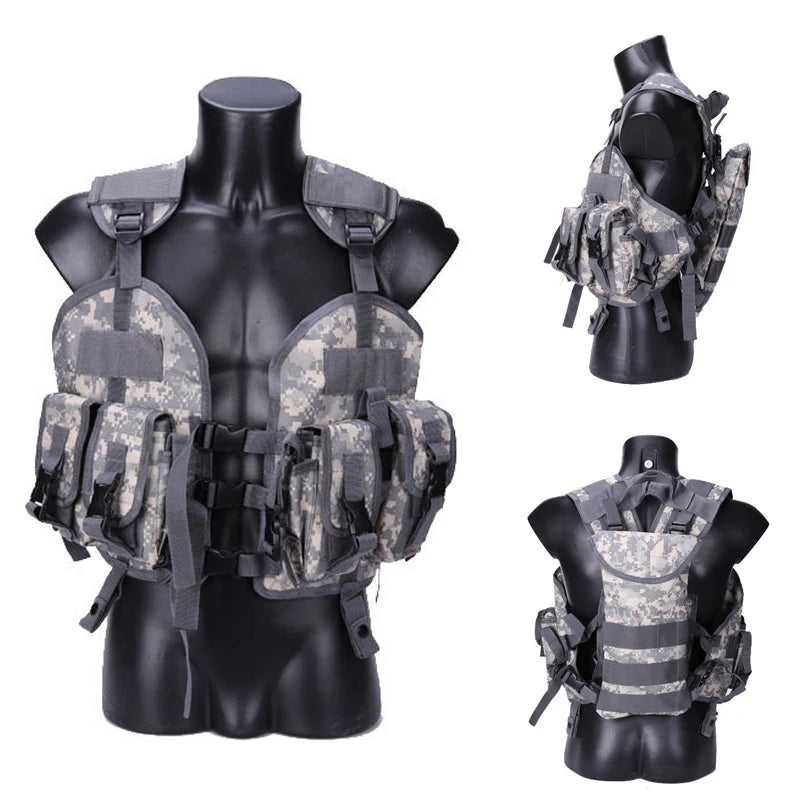 Hunting Airsoft Armor Vest Hunting Camouflage Vest Tactical Equipment Men Traning Combat Assault Vest