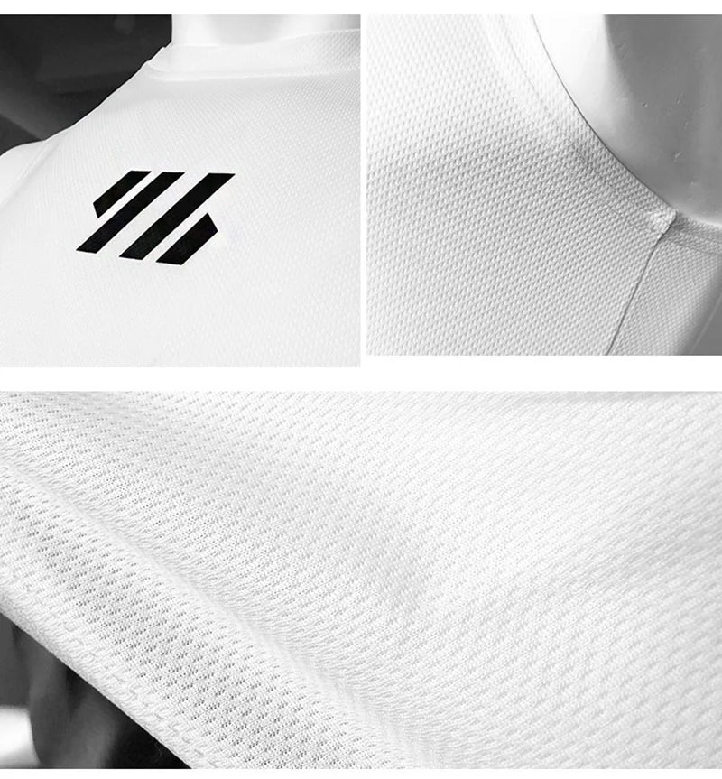 GITF Men's Bodybuilding Vest Gym Workout Mesh Fitness Sleeveless shirt Running wear Stringer Single shirt Summer Accident vest