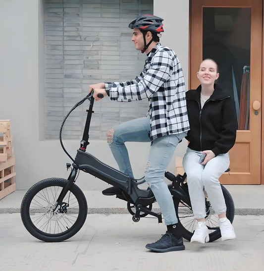 Electric Bicycle with Maximum Load Capacity of 330 Lbs (Passenger-Carrying), Lightweight and Foldable Electric Bicycle 7 Sister Stars LLC