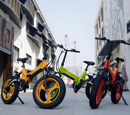 US Warehouse In-Stock Integrated Magnesium Alloy Foldable Electric Bicycle with Lights Suitable for Mountain and Urban Use 7 Sister Stars LLC