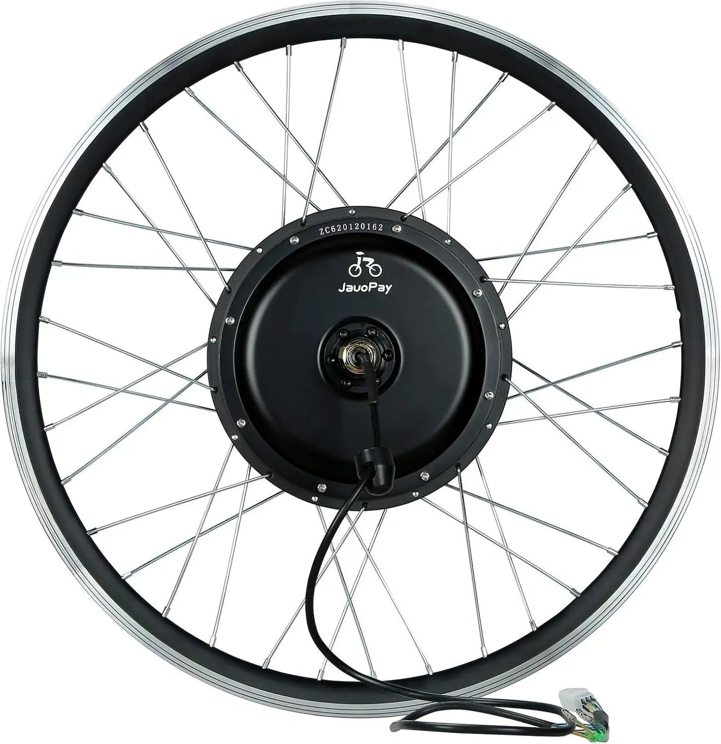 JauoPay 48V 1500W Electric Bicycle Conversion Kit 26\" E-Bike Brushless Gearless Rear Hub Wheel High Speed Dual Mode Electric 7 Sister Stars LLC