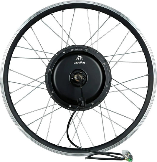 JauoPay 48V 1500W Electric Bicycle Conversion Kit 26\" E-Bike Brushless Gearless Rear Hub Wheel High Speed Dual Mode Electric 7 Sister Stars LLC