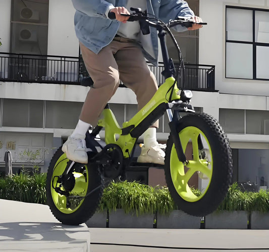 Integrated Magnesium Alloy Folding Electric Bicycle Urban Off-Road with Full Suspension Electric Bike Wholesale 7 Sister Stars LLC