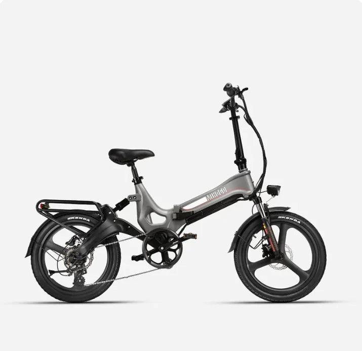 Foldable Electric Bicycle  with Front Headlight for Night Riding Off-Road Bicycle with Integrated Magnesium Alloy Frame 7 Sister Stars LLC