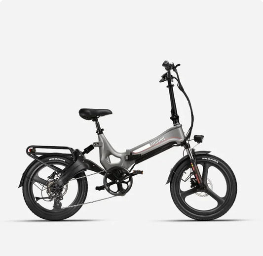Foldable Electric Bicycle  with Front Headlight for Night Riding Off-Road Bicycle with Integrated Magnesium Alloy Frame 7 Sister Stars LLC
