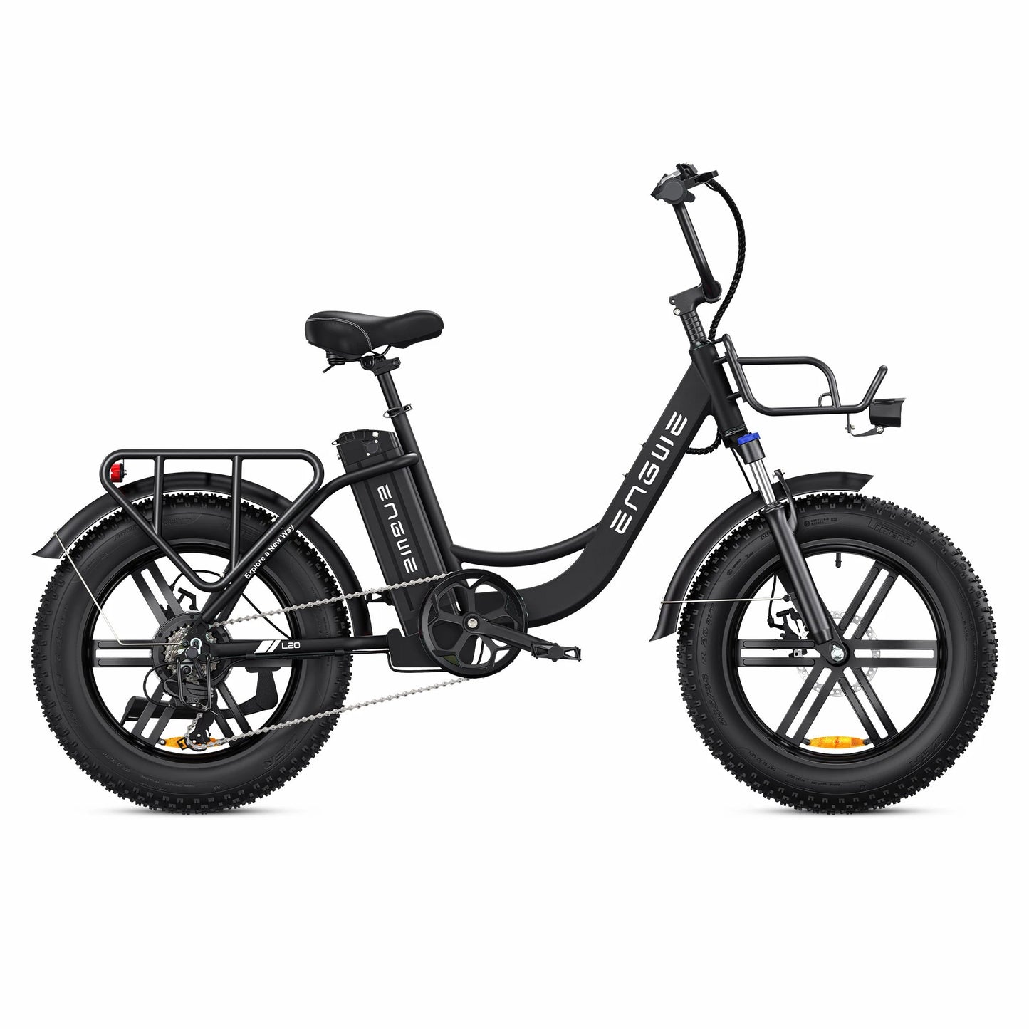 ENGWE L20 EU Warehouse Free Shipping Fat Tire Electric Moped Bike Adults Ebike Motorcycles 13Ah Lithium Battery Electric Bicycle 7 Sister Stars LLC