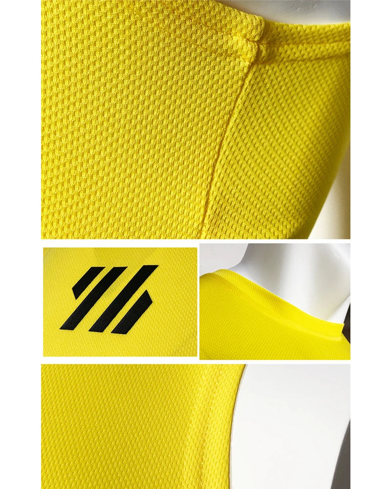 GITF Men's Bodybuilding Vest Gym Workout Mesh Fitness Sleeveless shirt Running wear Stringer Single shirt Summer Accident vest