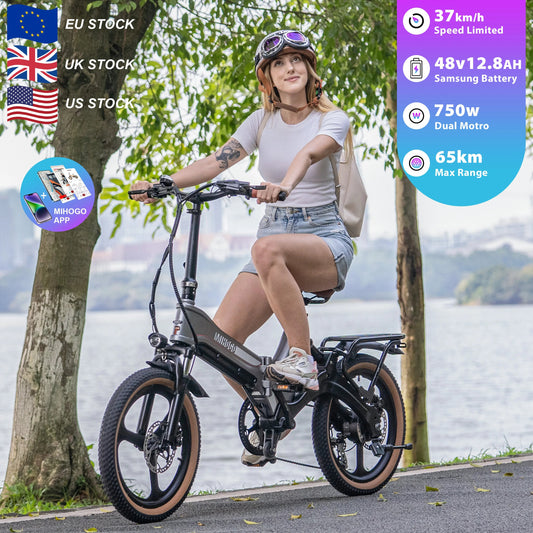 Bestselling Foldable Electric Mountain Bike  Adult Integrated Magnesium Alloy Frame Electric Bicycle with 750W Motor 7 Sister Stars LLC