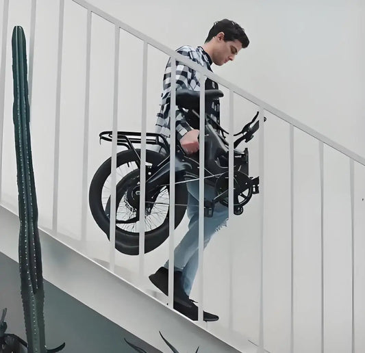 Foldable Electric Bicycle  with Front Headlight for Night Riding Off-Road Bicycle with Integrated Magnesium Alloy Frame 7 Sister Stars LLC