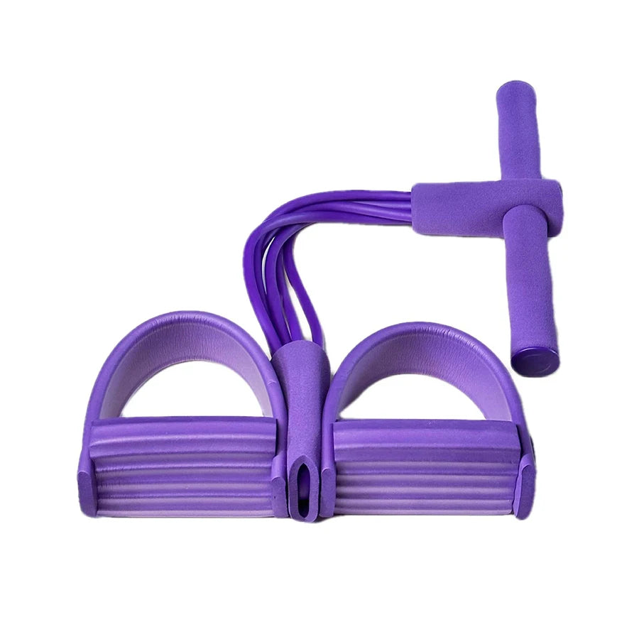 1PC6-tube elastic yoga pedal pull resistance band, suitable for abdominal/waist/arm/leg stretching slimming training 7 Sister Stars LLC