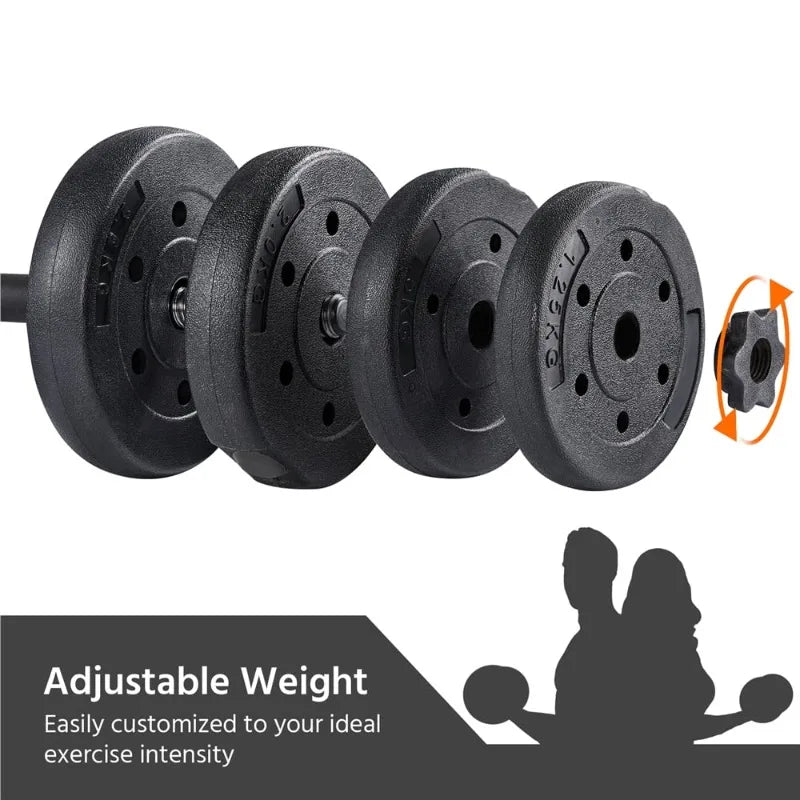 Alden Design 66 lb. Adjustable Dumbbell Free Weight Set, Black 7 Sister Stars LLC