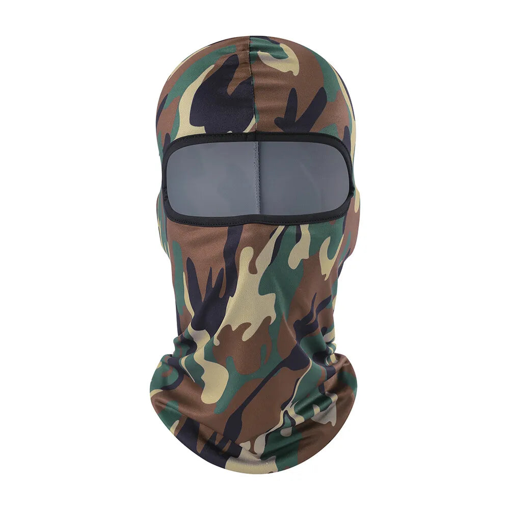 Tactical Military Camo Balaclava Ski Face Mask UV Protector for Man Women Hunting Fishing Motorcycle Windproof