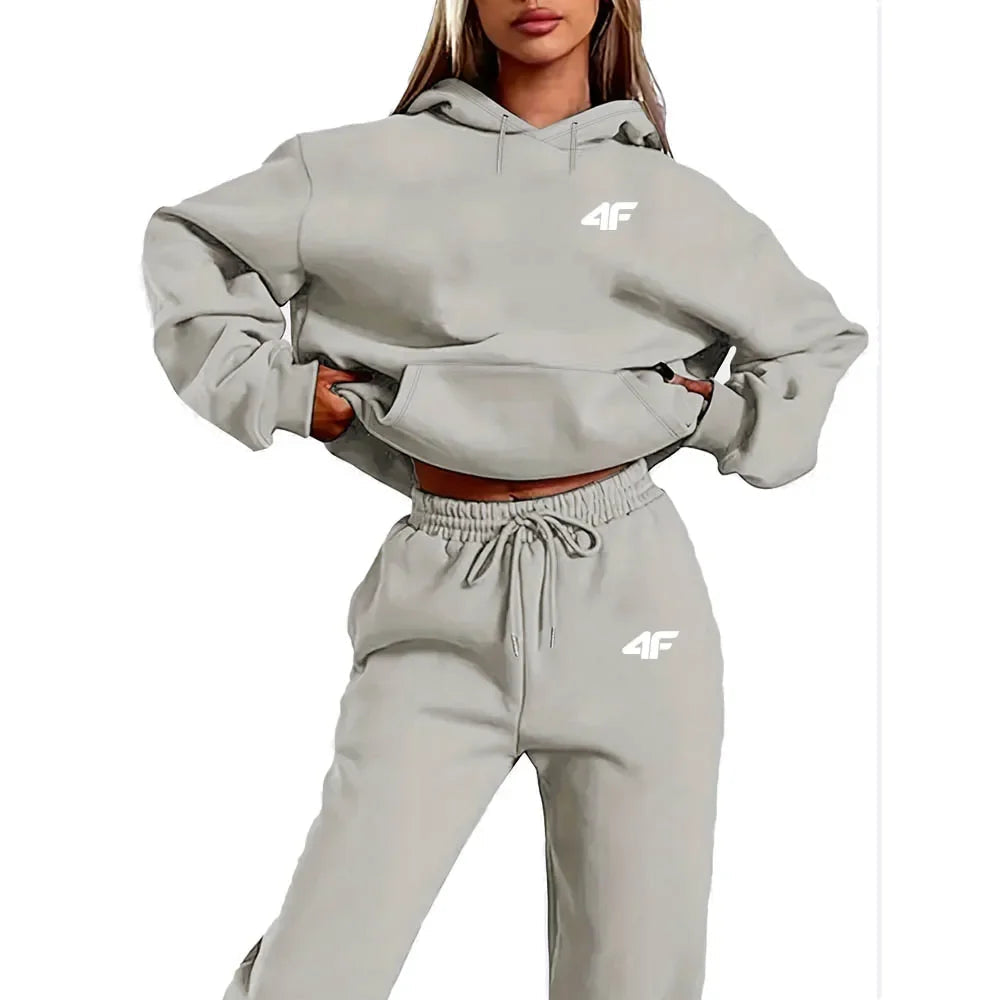 Autumn Winter Two Piece Set for men Drawstring Women's Tracksuit Hooded Suit Quality Comfortable Casual Pullover Fashion New 7 Sister Stars LLC