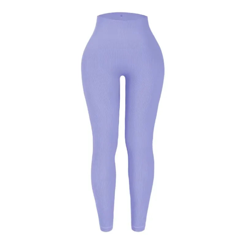 Women's seamless knitted thread yoga pants high waisted sports leggings hip lifting running training slimming and fashionable 7 Sister Stars LLC