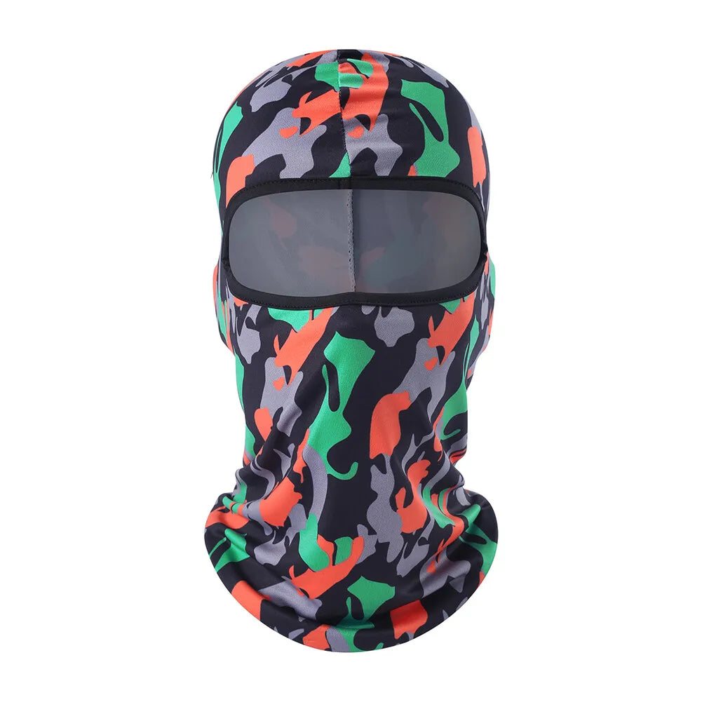 Tactical Military Camo Balaclava Ski Face Mask UV Protector for Man Women Hunting Fishing Motorcycle Windproof