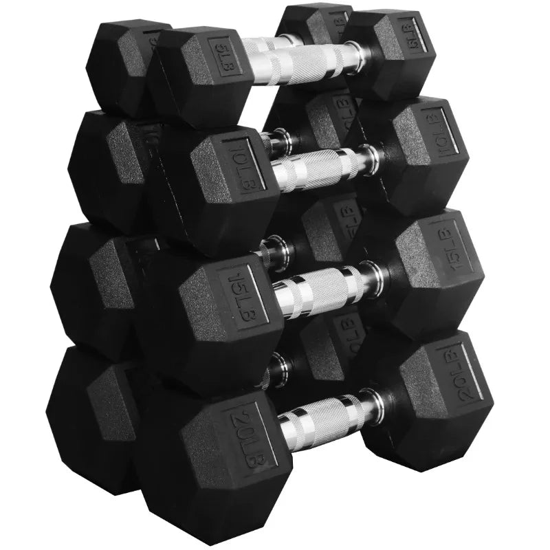 BalanceFrom 150 LB Dumbbell Set, Pair of 5, 10, 15, 20, 25 LBs, Multiple Packages 7 Sister Stars LLC