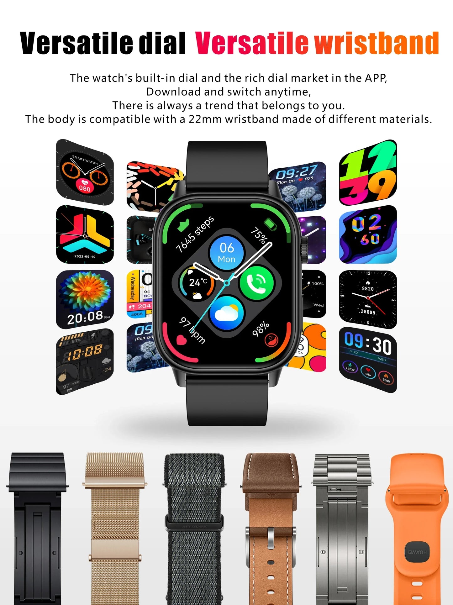 2025 New Built-in GPS Outdoor Smart Watch 2.01''HD Screen178+sports  Health Monitoring Bluetooth Call lP68 Waterproof Smartwatch