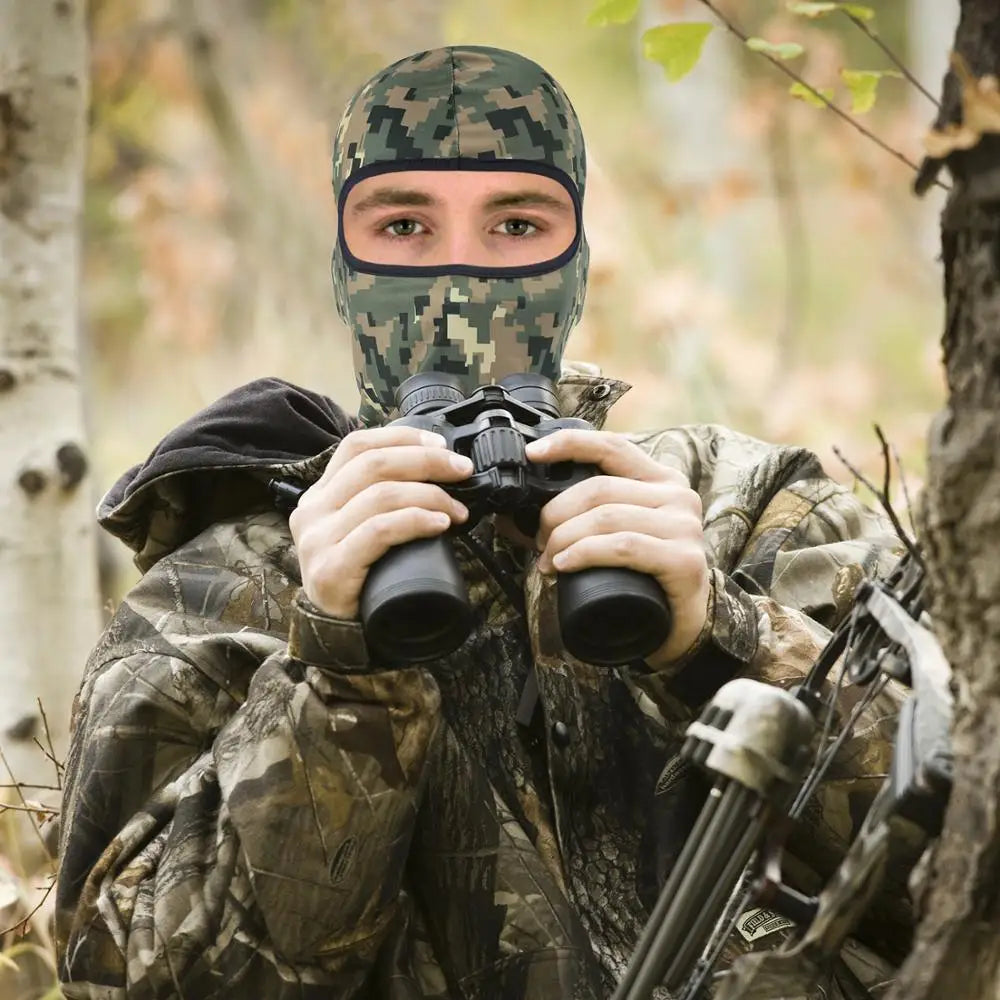 Tactical Military Camo Balaclava Ski Face Mask UV Protector for Man Women Hunting Fishing Motorcycle Windproof