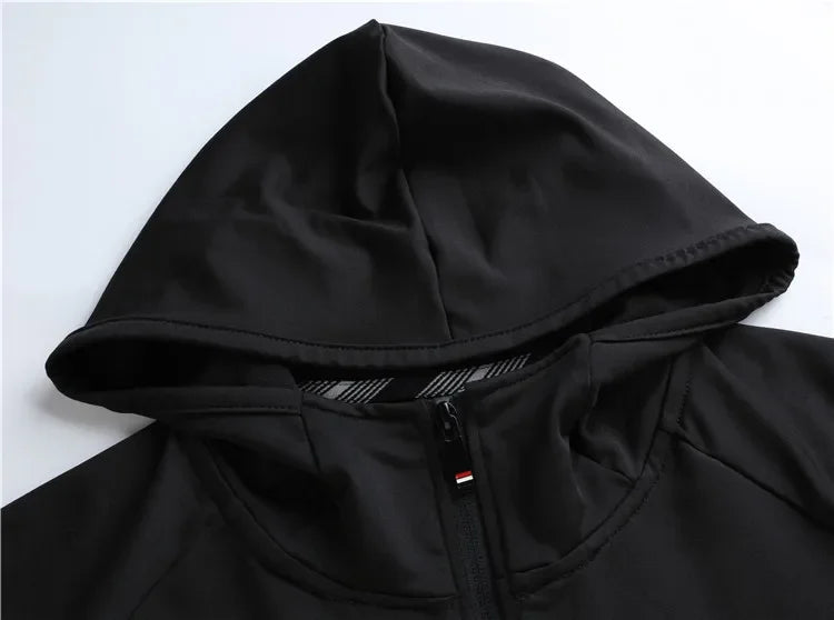New Winter Autumn Hoodies Sport Shirt Men Hat Zipper Running Jackets Fitness Gym Sports Clothing Sport Top Men's Sportswear 2022 7 Sister Stars LLC