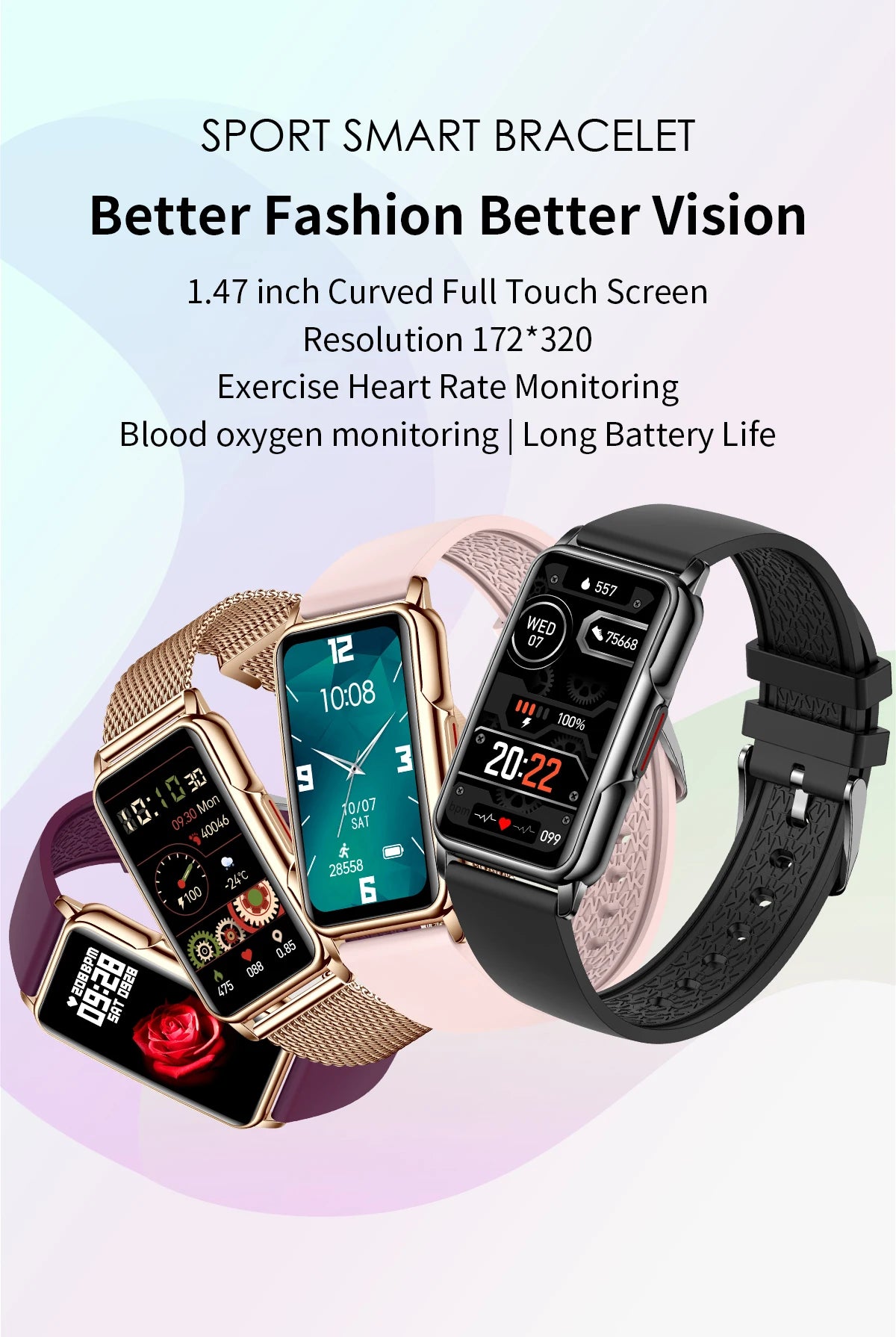 Smart Watch For Men Women Sports Heart Rate Monitor Full Touch Screen Watchband Waterproof 2025 Smartwatch Music Weather Watches