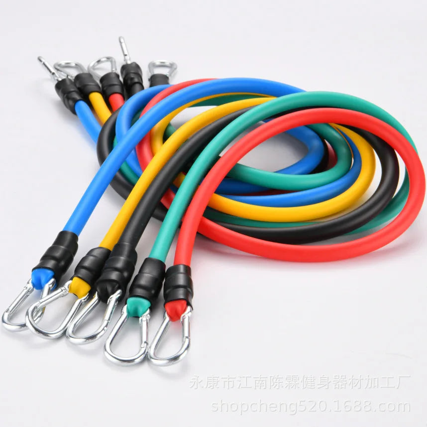 10-14pcs/Set Pull Rope Bodybuilding Resistance Bands Set Multi-function Tensioner Suit Muscle Training Belt Elastic Bands 7 Sister Stars LLC