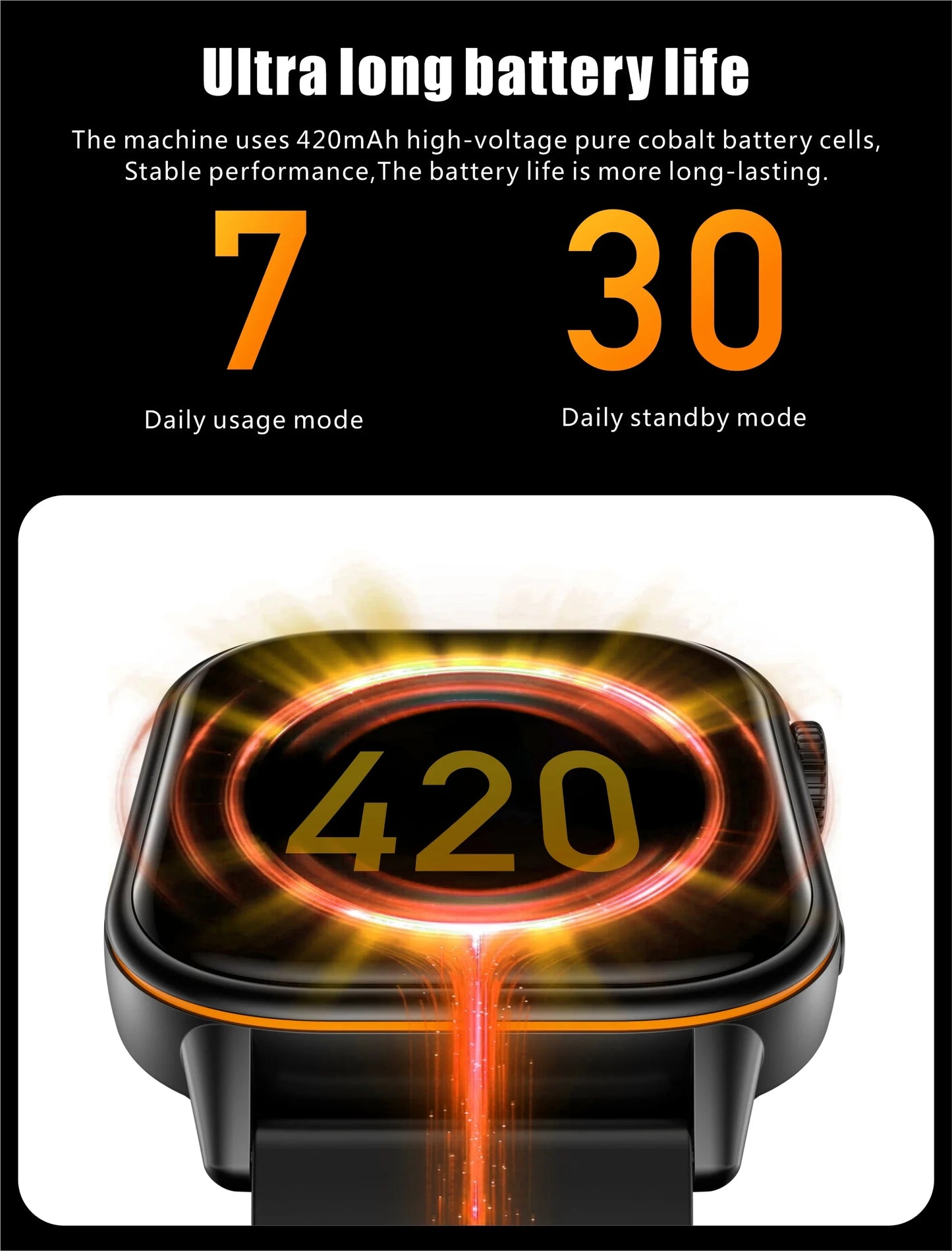 2025 New Built-in GPS Outdoor Smart Watch 2.01''HD Screen178+sports  Health Monitoring Bluetooth Call lP68 Waterproof Smartwatch