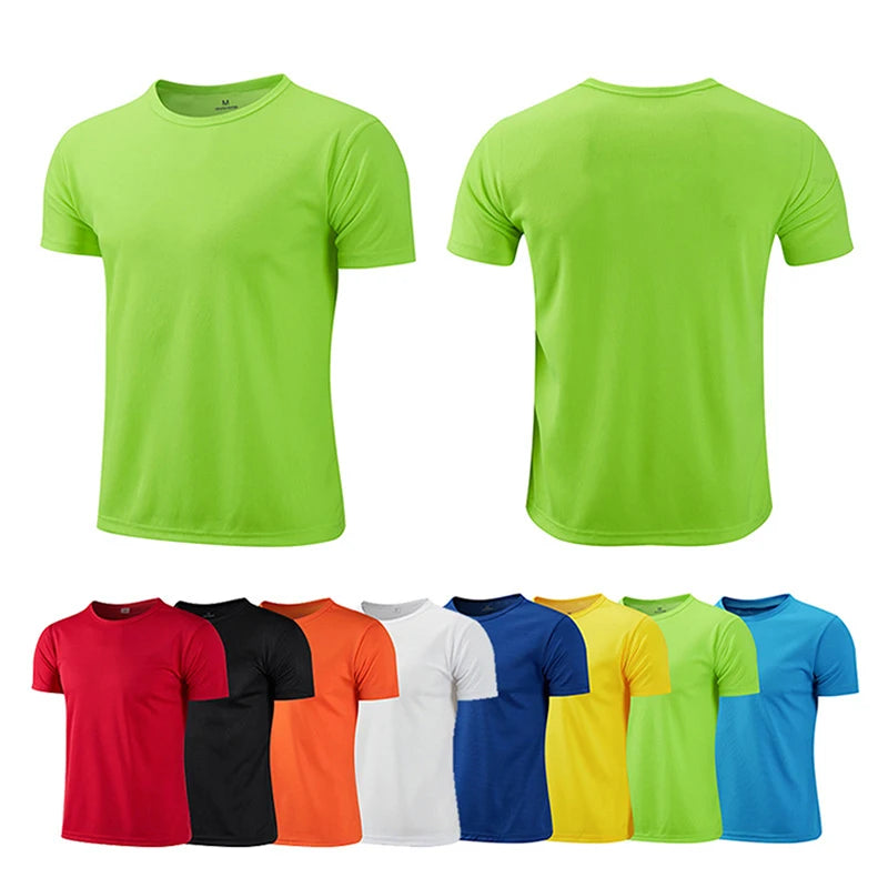 Men Women Quick Dry Short Sleeve Sport T Shirt Gym Jerseys Fitness Shirt Trainer Running T-Shirt Teenager Breathable Sportswears 7 Sister Stars LLC