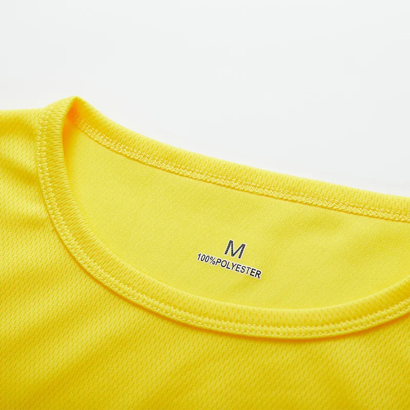 Men Women Quick Dry Short Sleeve Sport T Shirt Gym Jerseys Fitness Shirt Trainer Running T-Shirt Teenager Breathable Sportswears 7 Sister Stars LLC
