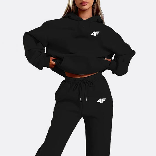 Autumn Winter Two Piece Set for men Drawstring Women's Tracksuit Hooded Suit Quality Comfortable Casual Pullover Fashion New 7 Sister Stars LLC