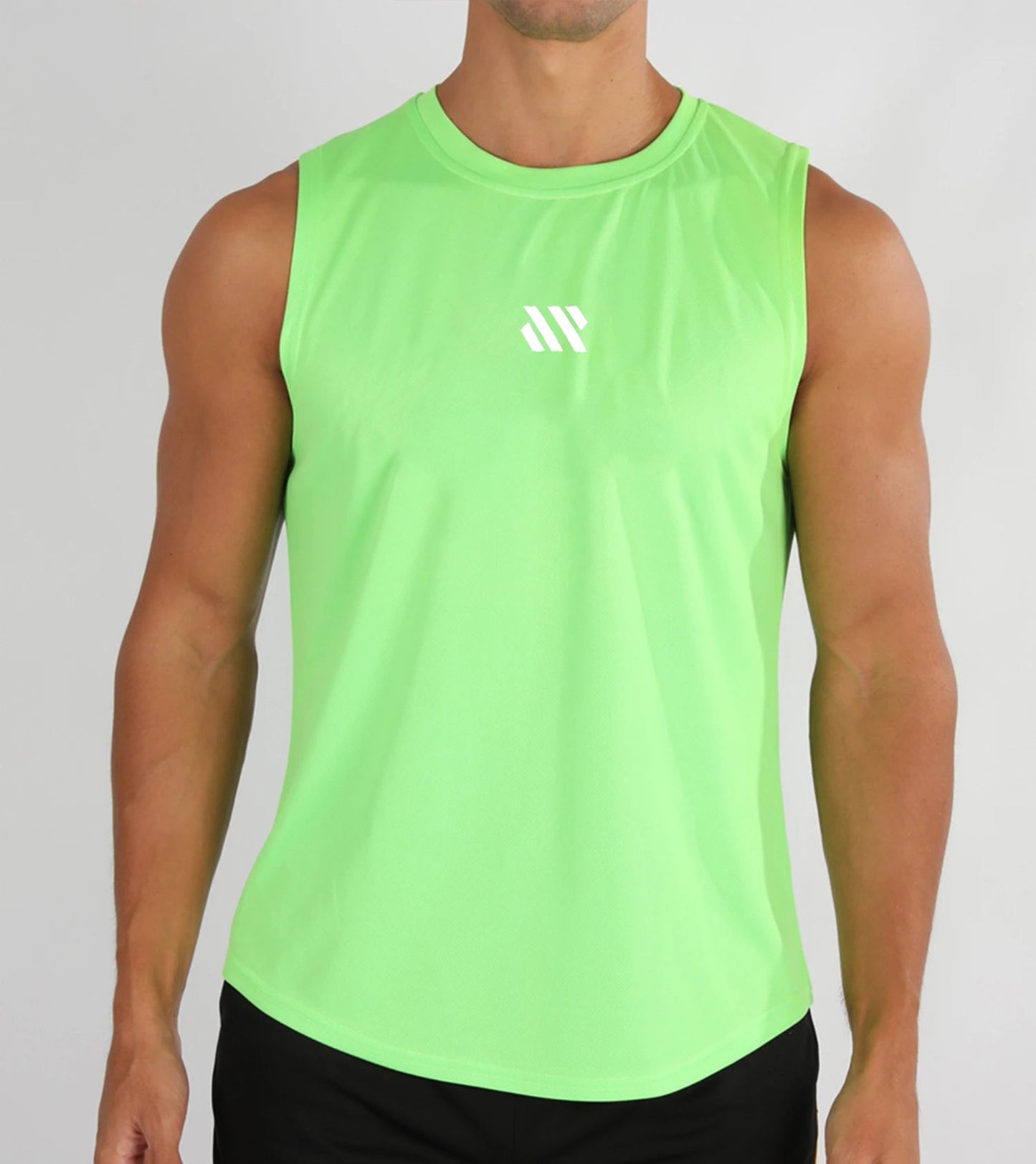 GITF Men's Bodybuilding Vest Gym Workout Mesh Fitness Sleeveless shirt Running wear Stringer Single shirt Summer Accident vest 7 Sister Stars LLC