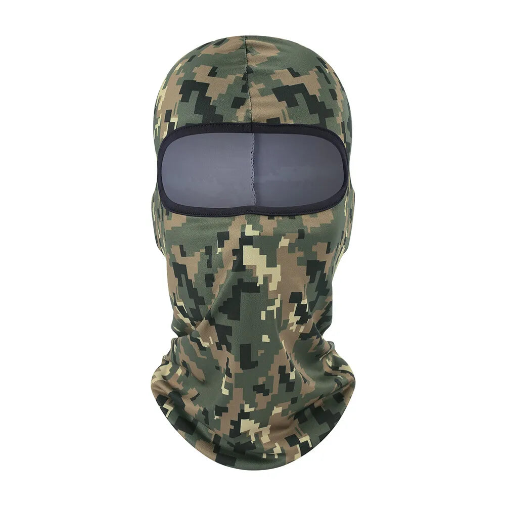 Tactical Military Camo Balaclava Ski Face Mask UV Protector for Man Women Hunting Fishing Motorcycle Windproof