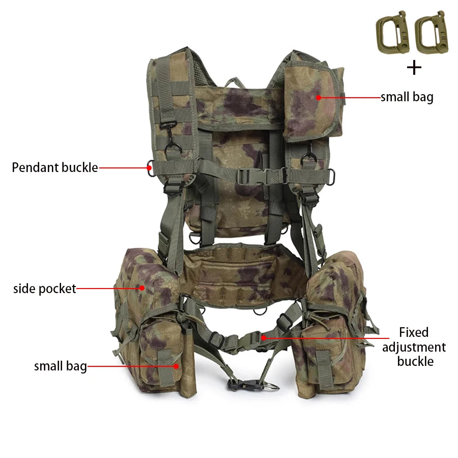 Russian outdoor hunting vest with quick drying suspension system, breathable and wear-resistant