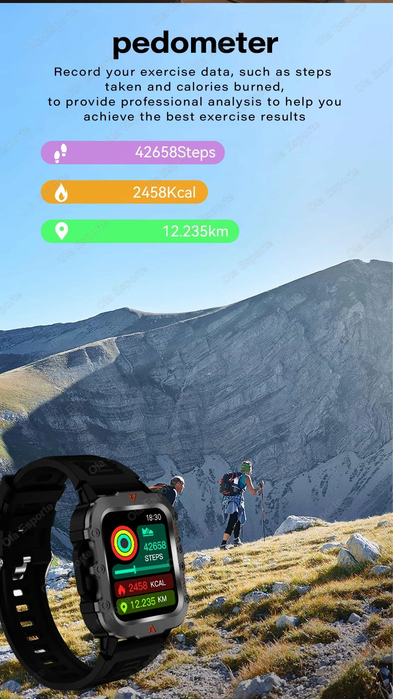 Outdoor Sport Smart Watch with Led Lighting Men Women Watches Fitness Track ECG+PGG Smart Watch