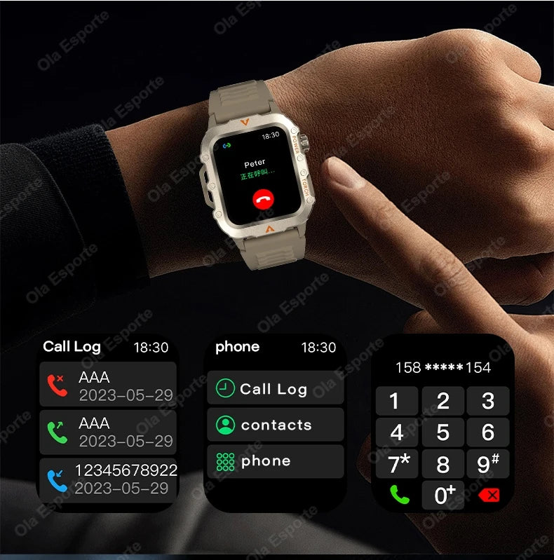 Outdoor Sport Smart Watch with Led Lighting Men Women Watches Fitness Track ECG+PGG Smart Watch