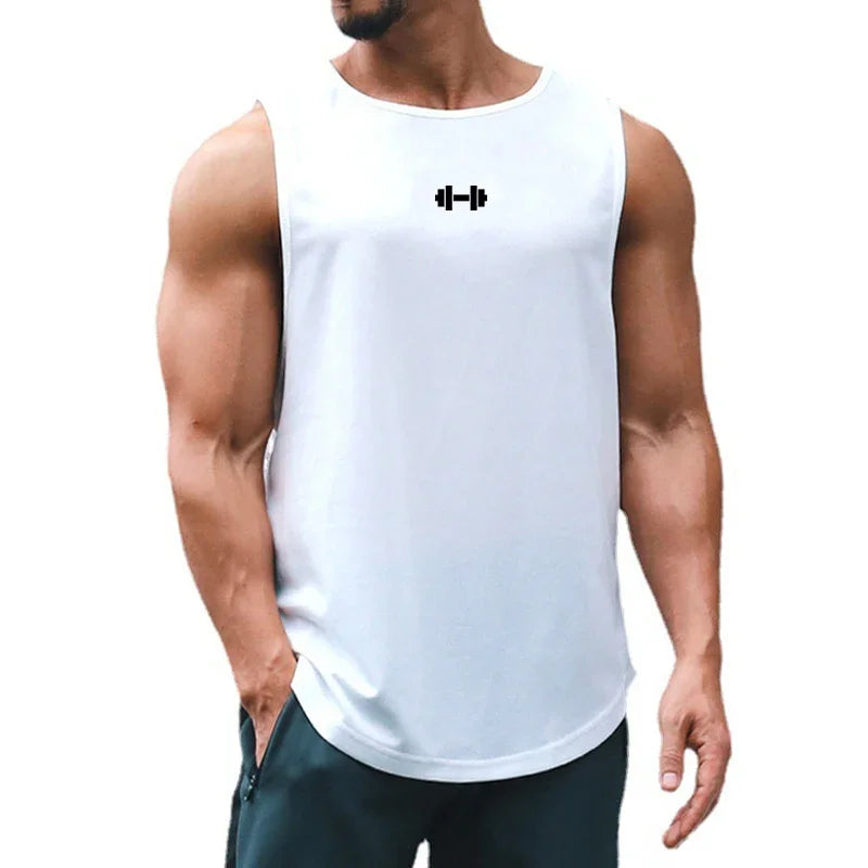 Gym Fitness Bodybuilding Sport Vests Mesh Breathable Quick Dry Running Tank Tops Mens Workout Muscle Casual Elastic T-shirts 7 Sister Stars LLC
