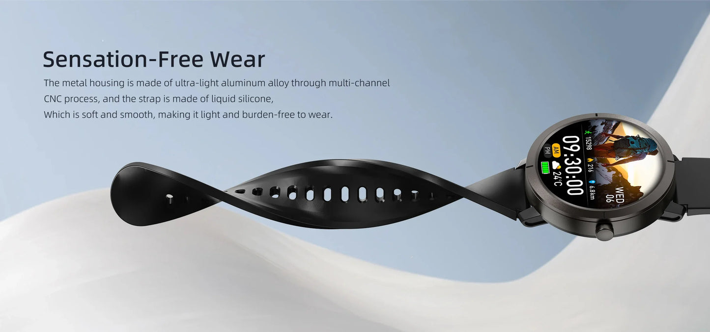 2025 New GPS Sports Smart Watch 1.32 inch AMOLED 5ATM Waterproof Outdoor Watch 360mAh Battery call Smarwatch For Men And Women