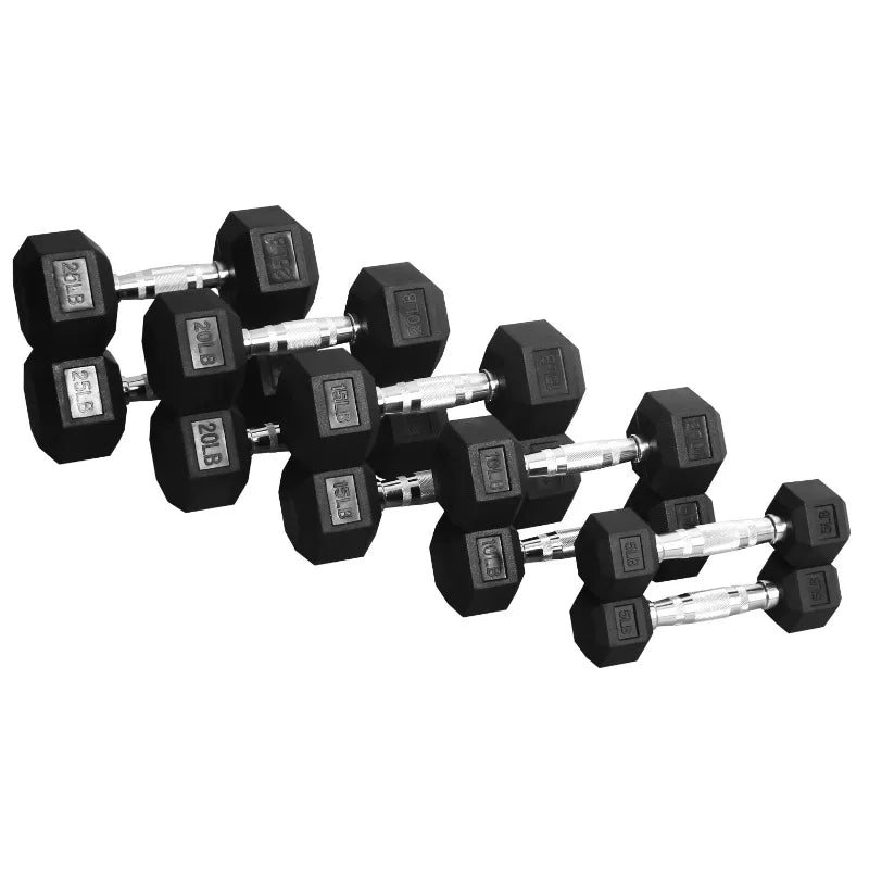 BalanceFrom 150 LB Dumbbell Set, Pair of 5, 10, 15, 20, 25 LBs, Multiple Packages 7 Sister Stars LLC