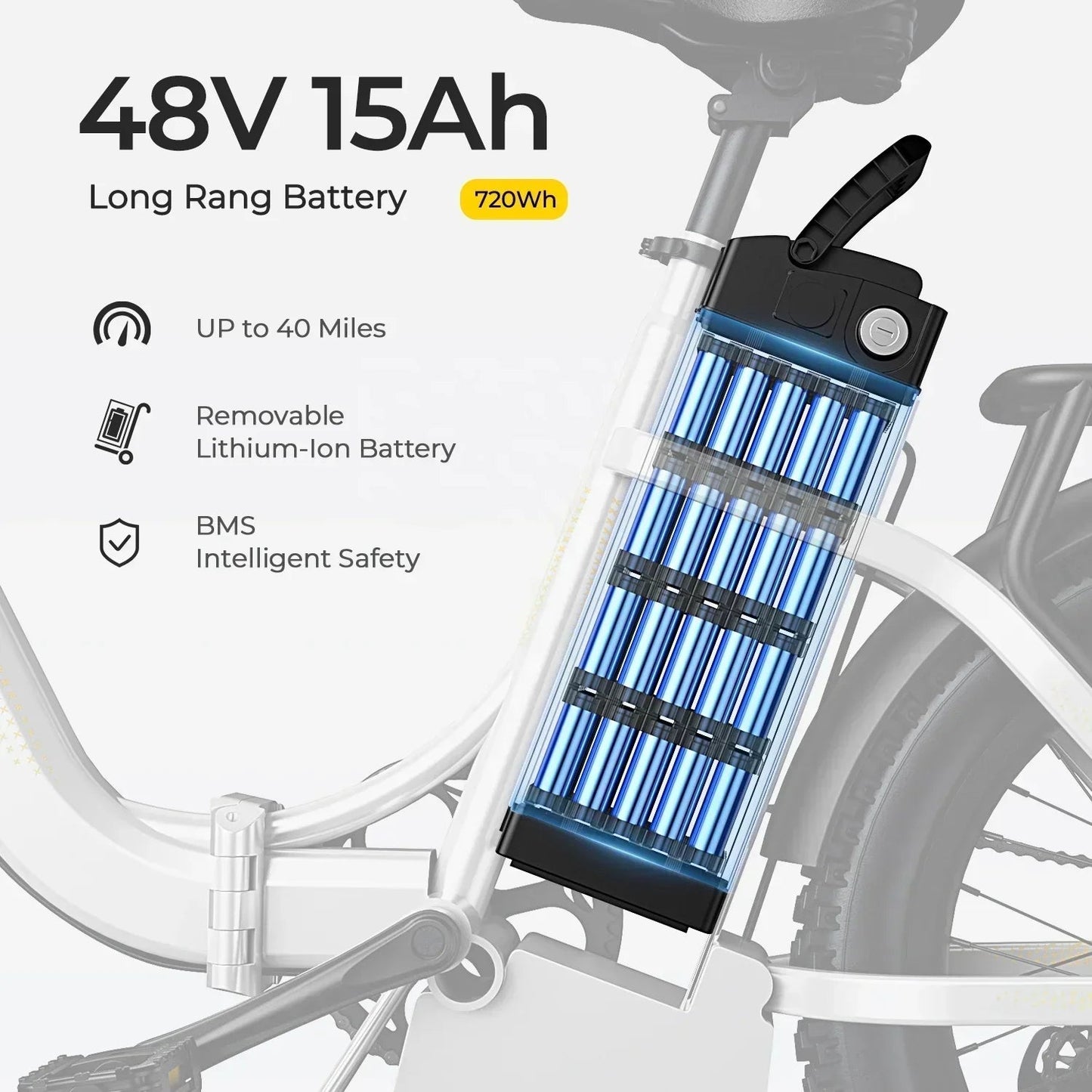 Ebike S3 750W 20Ah 48V Lithium Battery Electric Bicycle Hub Motor Adult Women's Electric Bicycle Suitable for Beach City 7 Sister Stars LLC