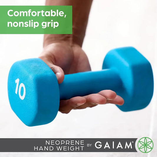 Dumbbell Hand Weight, Neoprene Coated Free Weights for Home Gym, Strength Training for Women Men, Fitness Equipment 7 Sister Stars LLC