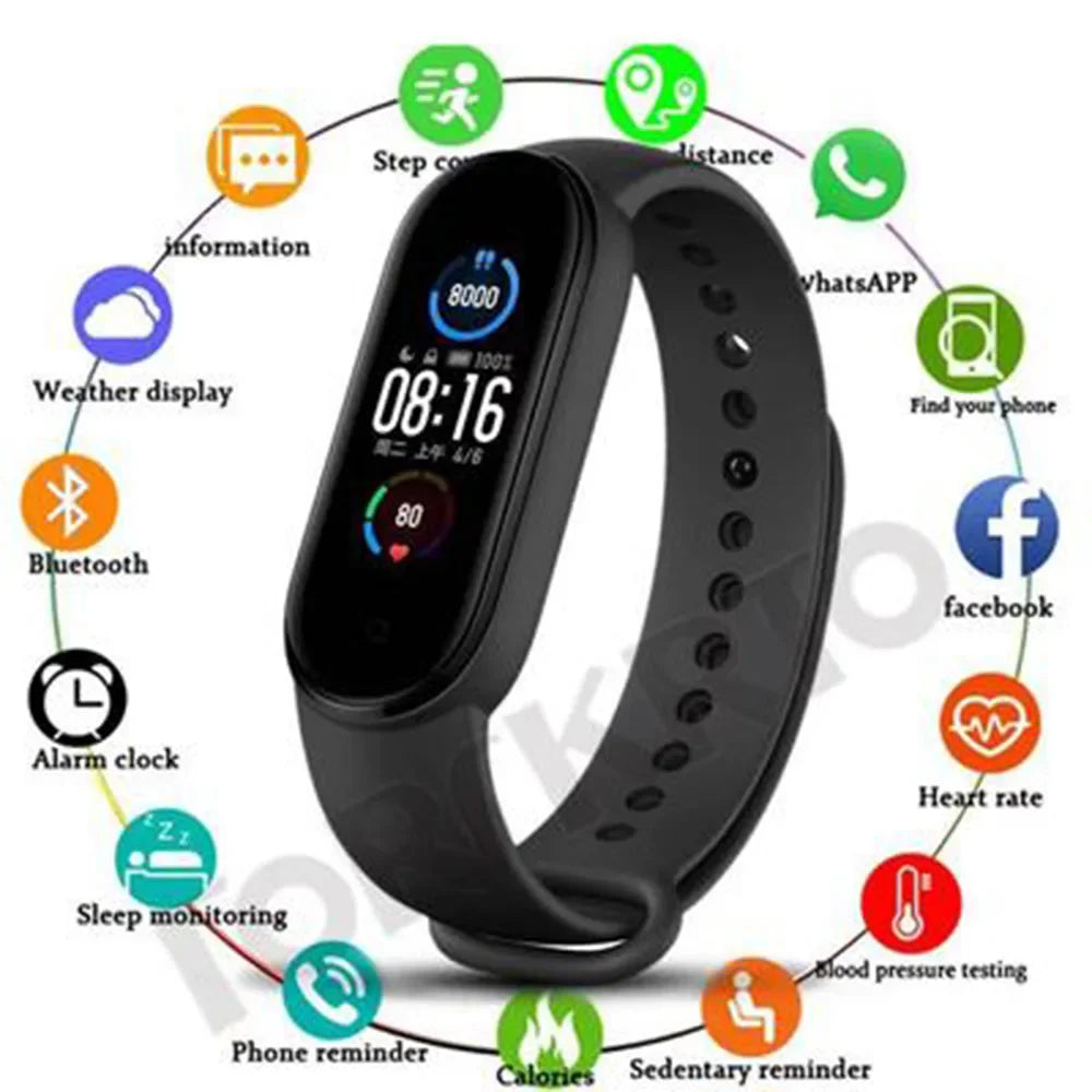 Watch Smart Bracele Mens Woman M5 Fitness Sport Wrist Pedometer Great Equipment For Monitor Computer Clock