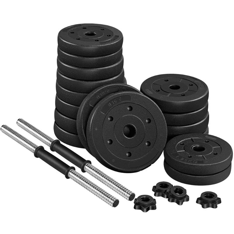 Alden Design 66 lb. Adjustable Dumbbell Free Weight Set, Black 7 Sister Stars LLC